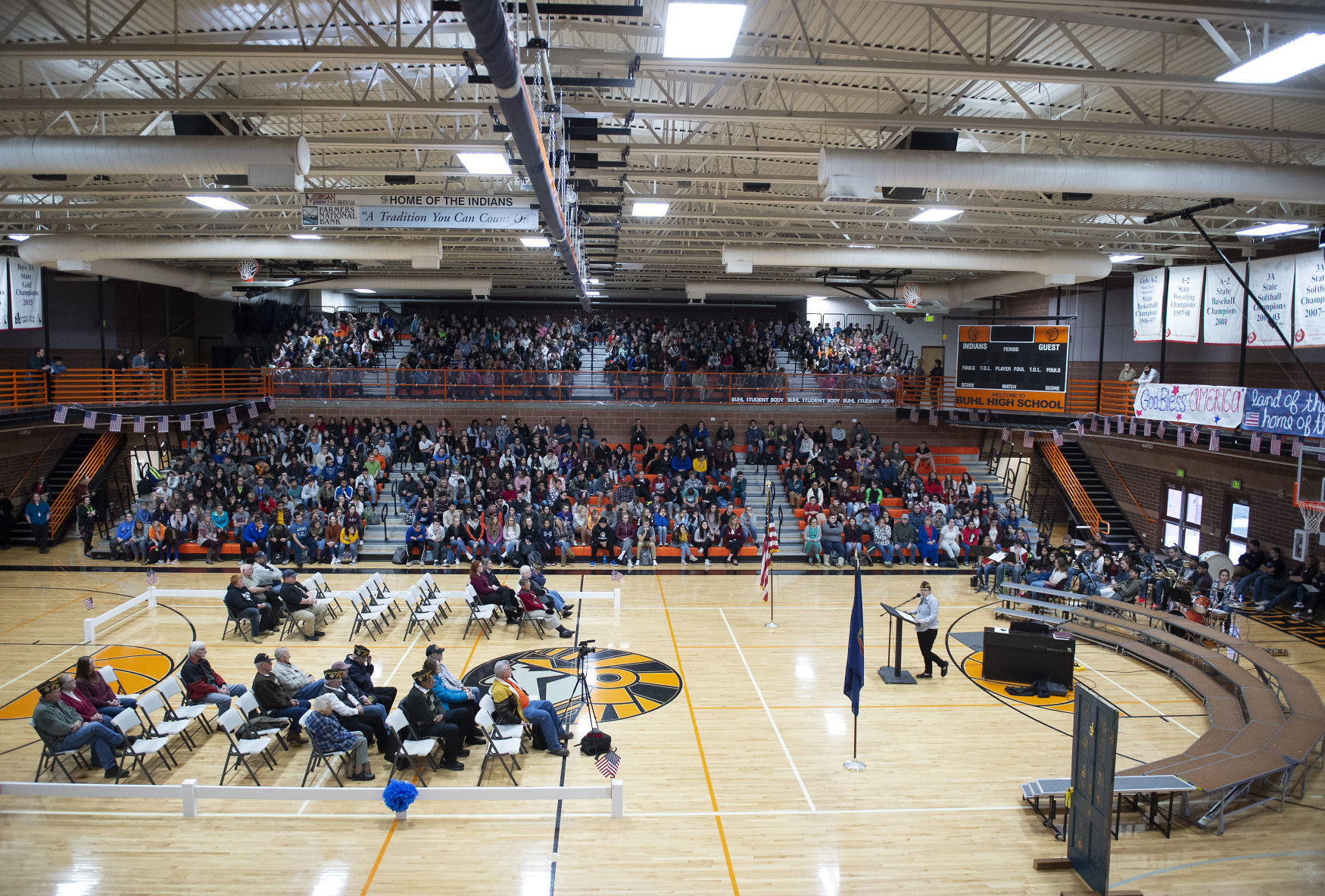 Veterans Day assembly in Buhl